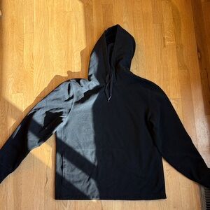 J. Crew Fleece Classic Black Hoodie